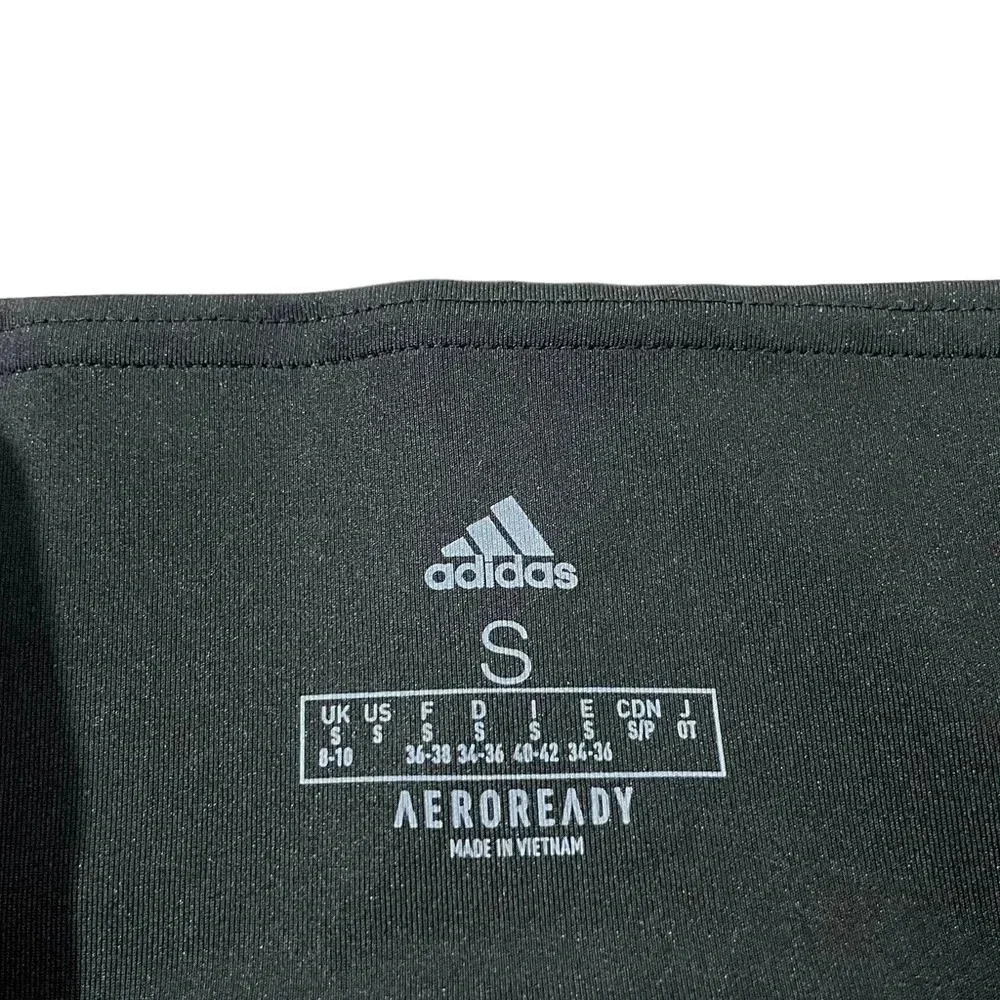 Adidas Aeroready 3 Stripe High Waisted 7/8 Leggings NWOT - Picture 2 of 4